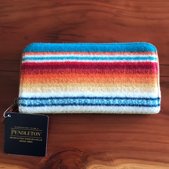 Pendleton Handbags - Pendleton Wool Zip Around Wallet